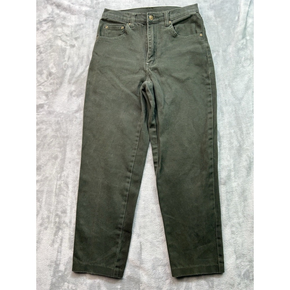 Style & Co Womens Sz 6 Short Green Jeans Straight Mid Rise Summer Denim Pants
